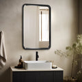 Sarwat Rectangle Wood Wall Mirror for Bathroom Bedroom