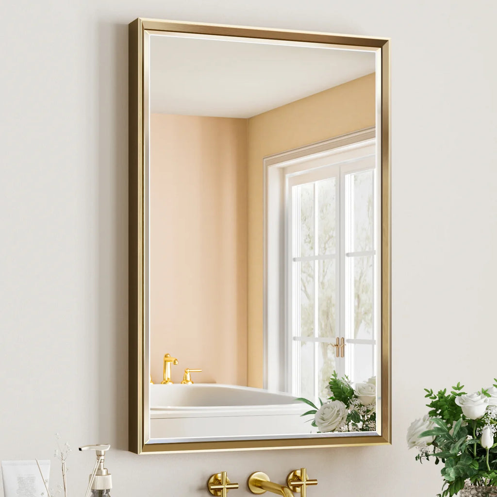 Lohoski Decorative Bathroom Vanity Mirror for Wall - Beveled Design
