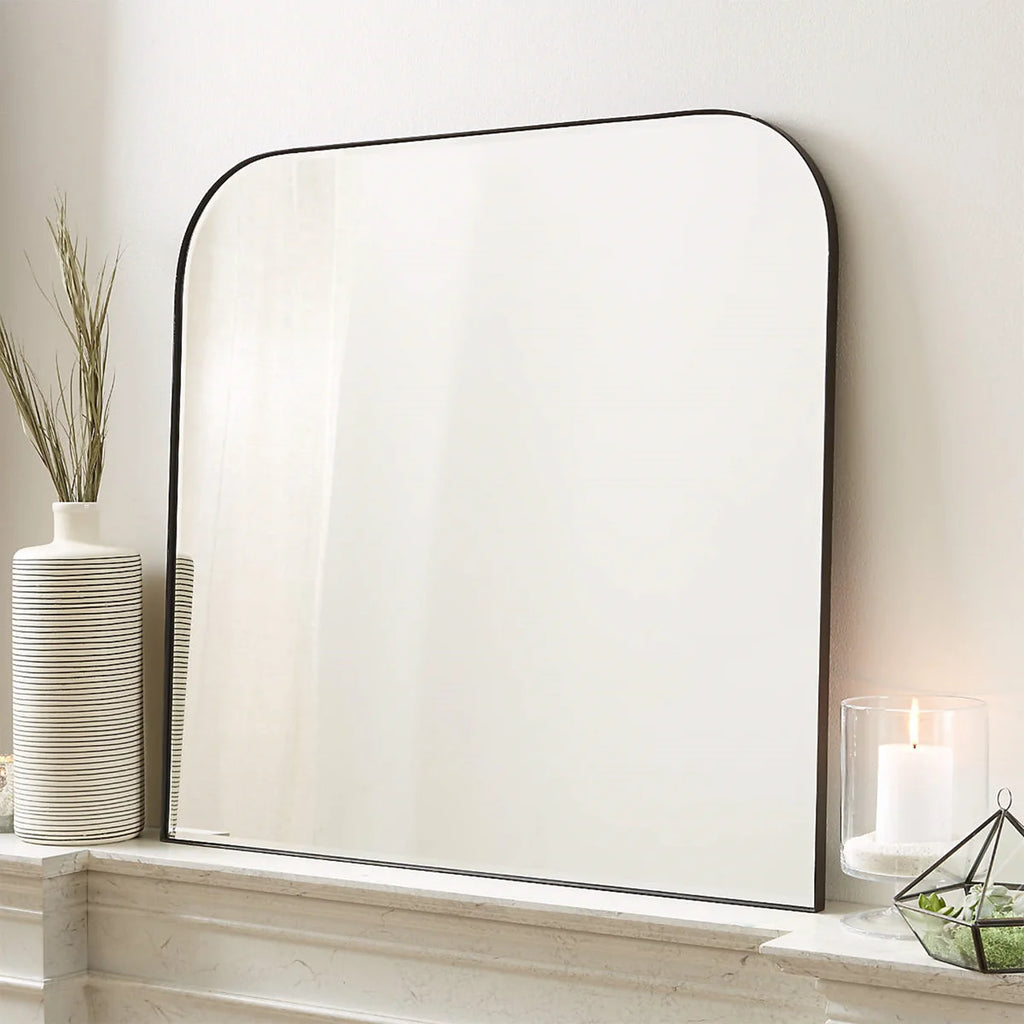 Bhargava Large Arched Mantel Wall Mirror For Bathroom, Living Room