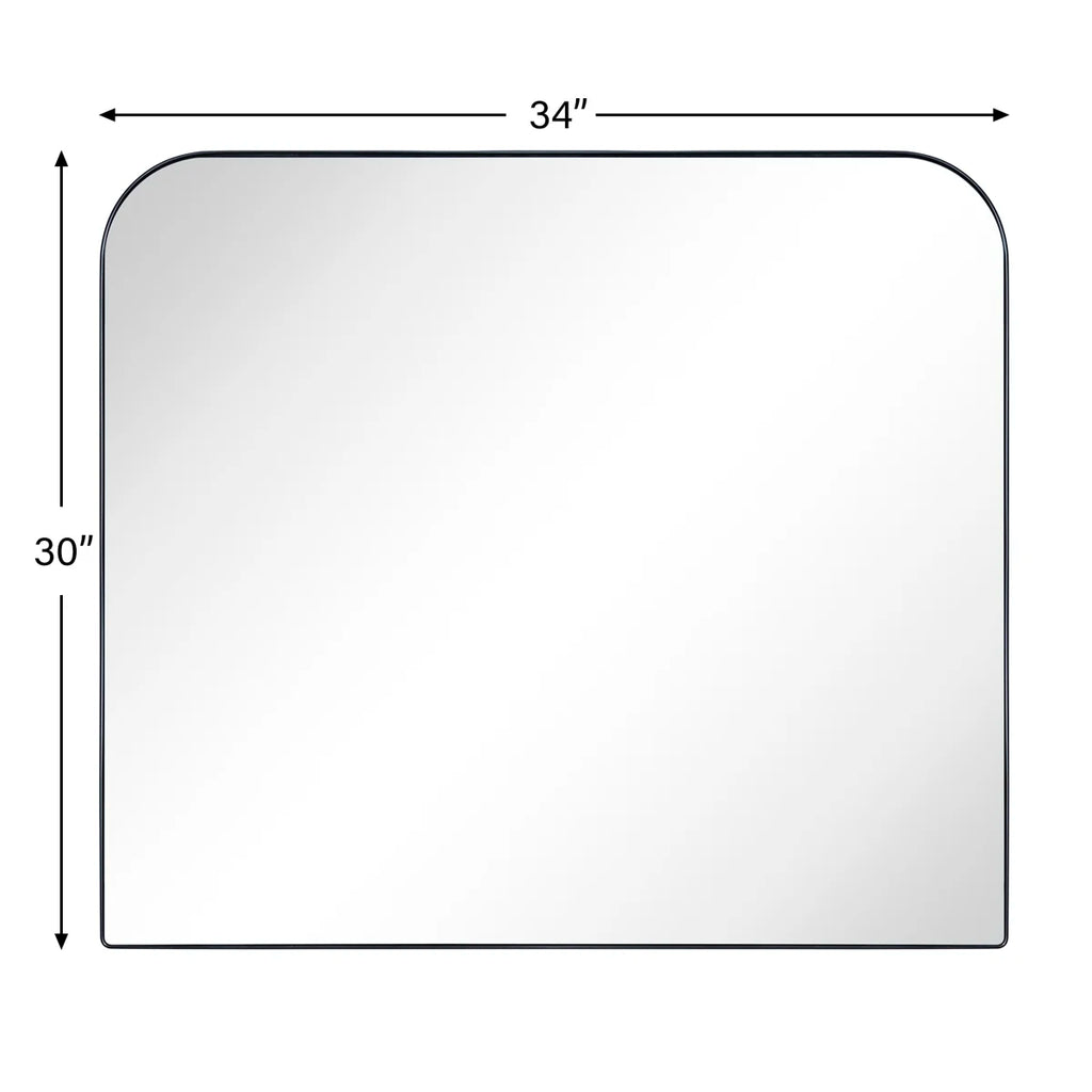 Bhargava Large Arched Mantel Wall Mirror For Bathroom, Living Room