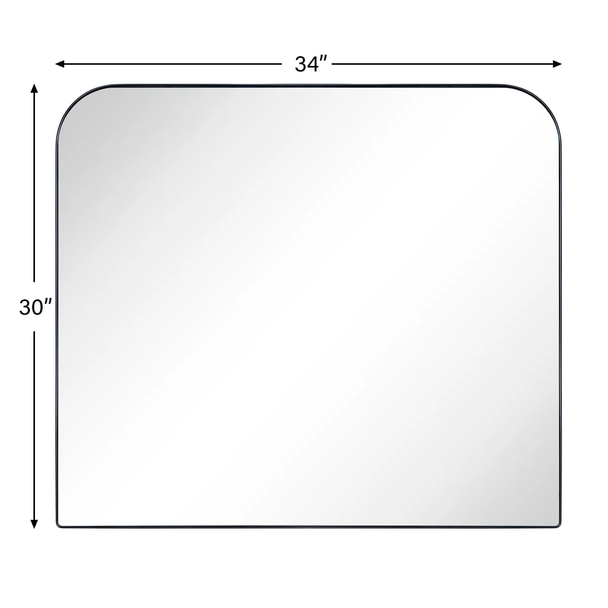 Bhargava Large Arched Mantel Wall Mirror For Bathroom, Living Room