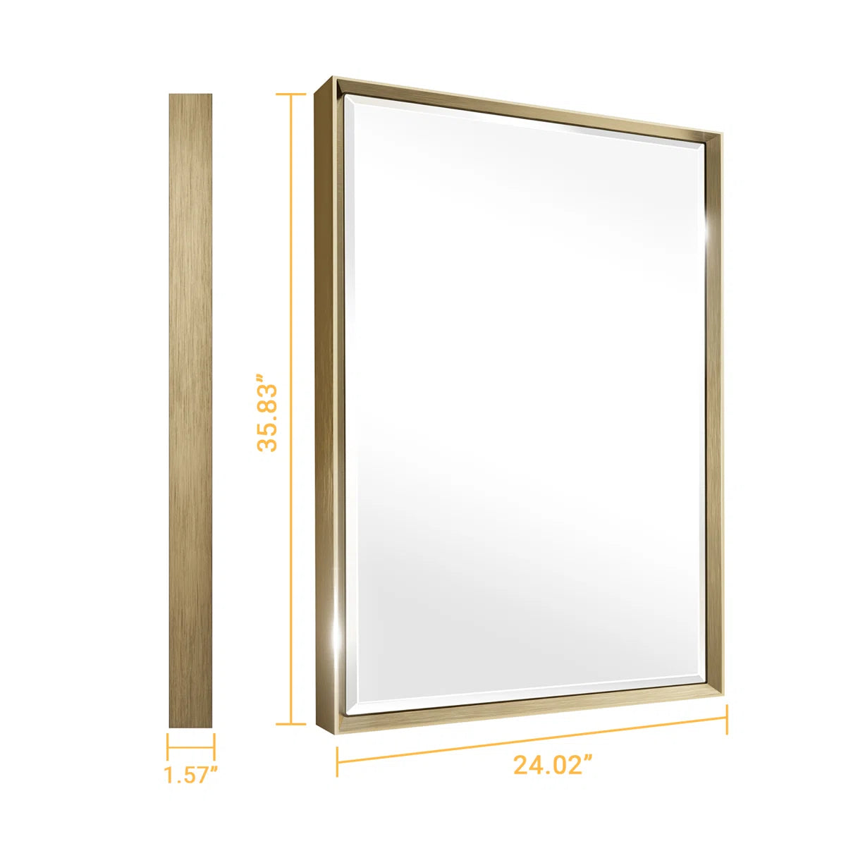 Lohoski Decorative Bathroom Vanity Mirror for Wall - Beveled Design